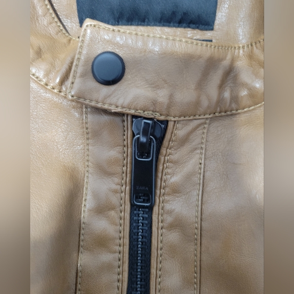 Zara Men's Faux Leather Jacket - Picture 4 of 8